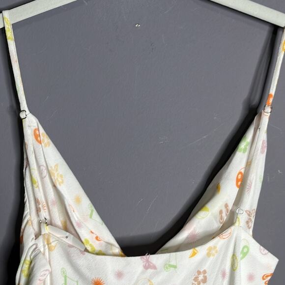 Elodie White Printed Spaghetti Strap Sundress Size Large - Picture 6 of 10